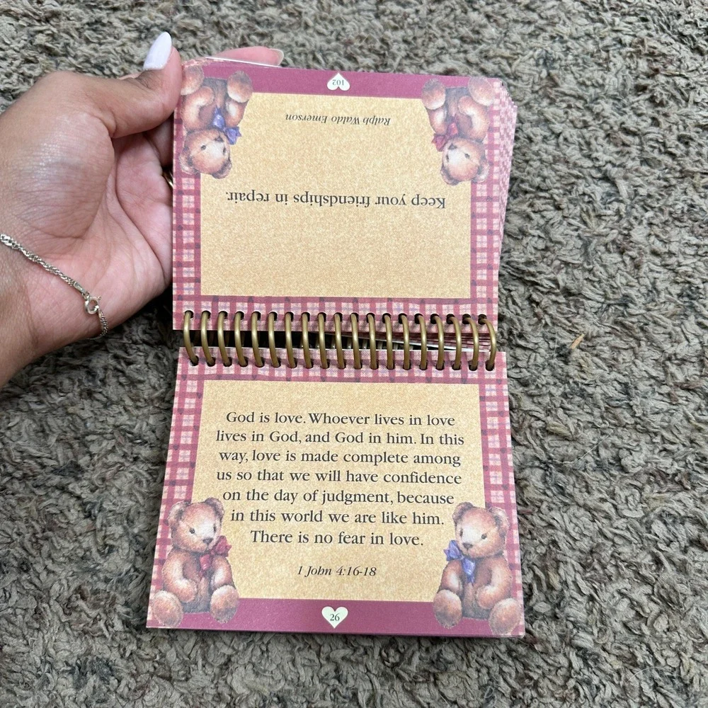 Love Bears All Things 120 Inspirational Thoughts Book Zondervan Teddy Bear Gift‎